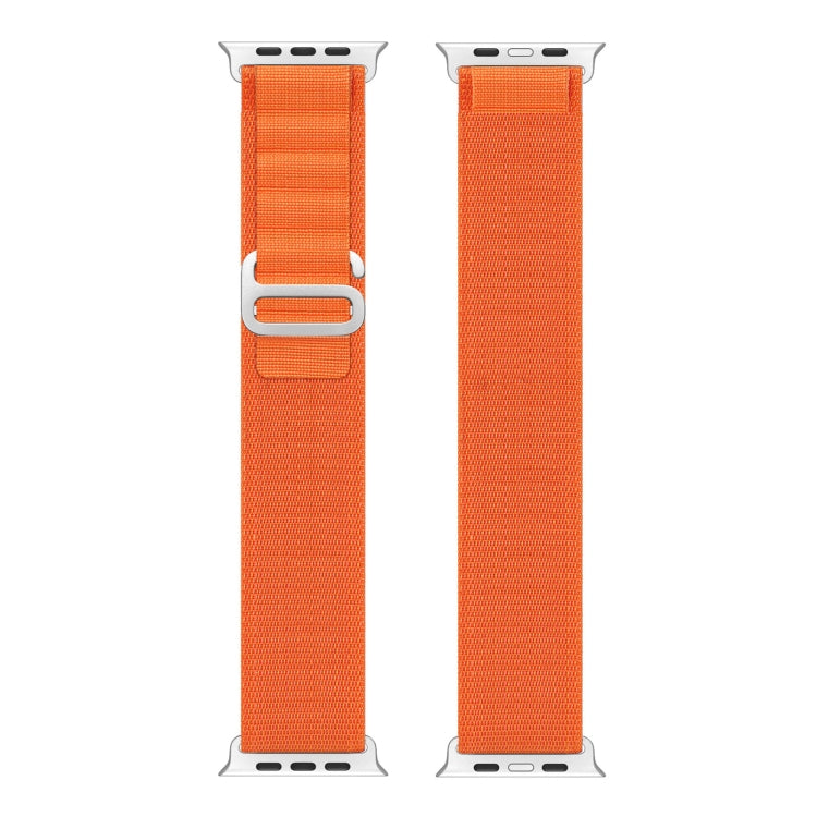 For Apple Watch Series 8 45mm  DUX DUCIS GS Series Nylon Loop Watch Band(Orange) - Watch Bands by DUX DUCIS | Online Shopping UK | buy2fix