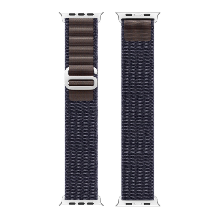 For Apple Watch Series 8 45mm  DUX DUCIS GS Series Nylon Loop Watch Band(Indigo Blue) - Watch Bands by DUX DUCIS | Online Shopping UK | buy2fix