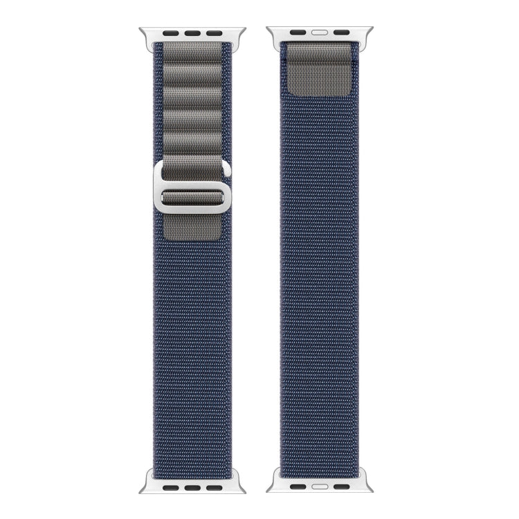 For Apple Watch Series 8 45mm  DUX DUCIS GS Series Nylon Loop Watch Band(Blue) - Watch Bands by DUX DUCIS | Online Shopping UK | buy2fix