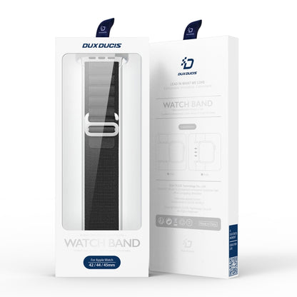 For Apple Watch SE 2022 44mm DUX DUCIS GS Series Nylon Loop Watch Band(Black) by DUX DUCIS