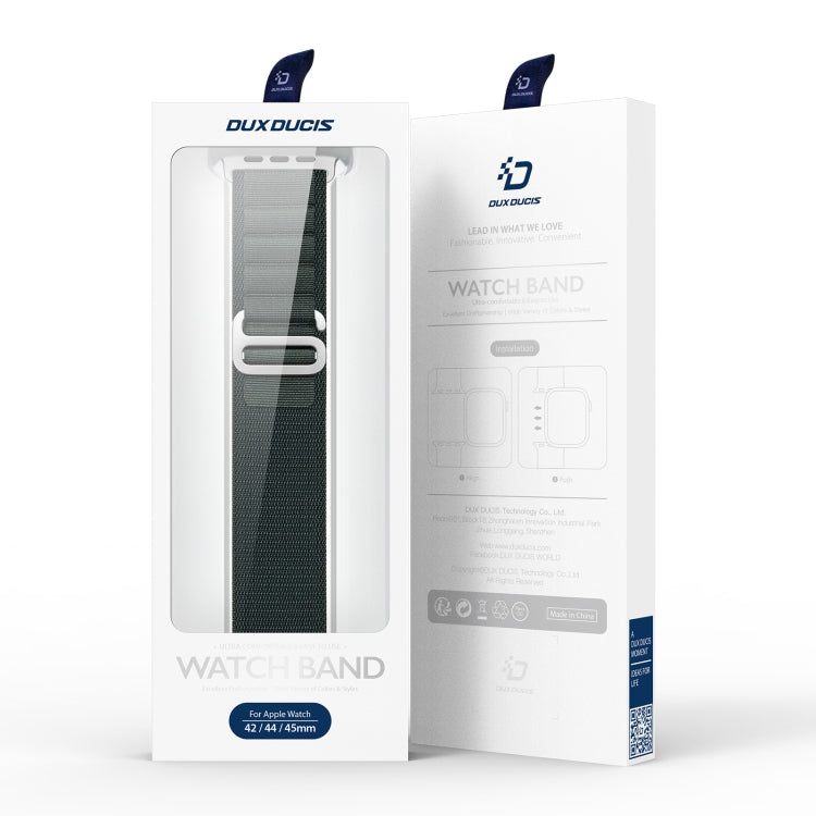 For Apple Watch Series 6 44mm DUX DUCIS GS Series Nylon Loop Watch Band(Green) by DUX DUCIS