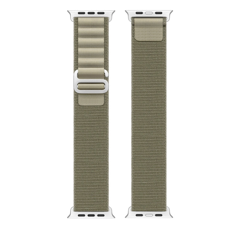 For Apple Watch 42mm DUX DUCIS GS Series Nylon Loop Watch Band(Olive) - Watch Bands by DUX DUCIS | Online Shopping UK | buy2fix