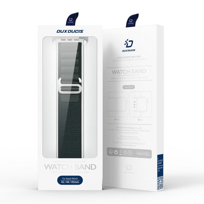 For Apple Watch SE 2023 44mm DUX DUCIS GS Series Nylon Loop Watch Band(Green) by DUX DUCIS