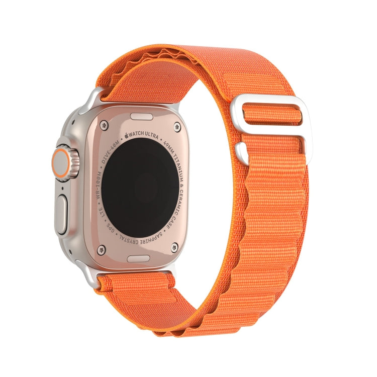For Apple Watch SE 2023 44mm DUX DUCIS GS Series Nylon Loop Watch Band(Orange) by DUX DUCIS