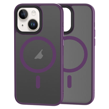 For iPhone 15 Brilliant Series MagSafe Micro-frosted Anti-fingerprint PC Phone Case(Purple) - iPhone 15 Cases by buy2fix | Online Shopping UK | buy2fix