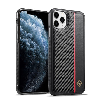 For iPhone 11 Pro Max LC.IMEEKE 3 in 1 Carbon Fiber Texture Shockproof Phone Case(Black) - iPhone 11 Pro Max Cases by LC.IMEEKE | Online Shopping UK | buy2fix