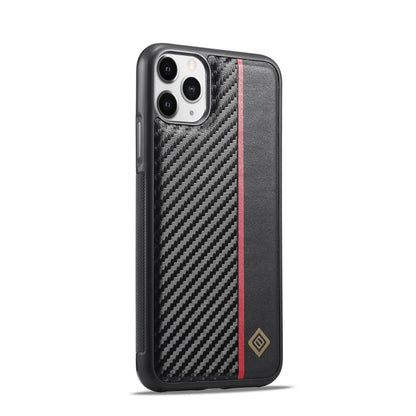 For iPhone 11 Pro Max LC.IMEEKE 3 in 1 Carbon Fiber Texture Shockproof Phone Case(Black) - iPhone 11 Pro Max Cases by LC.IMEEKE | Online Shopping UK | buy2fix