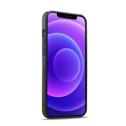 For iPhone 12 Pro LC.IMEEKE 3 in 1 Carbon Fiber Texture Shockproof Phone Case(Black) - iPhone 12 / 12 Pro Cases by LC.IMEEKE | Online Shopping UK | buy2fix