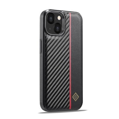 For iPhone 13 LC.IMEEKE 3 in 1 Carbon Fiber Texture Shockproof Phone Case(Black) - iPhone 13 Cases by LC.IMEEKE | Online Shopping UK | buy2fix