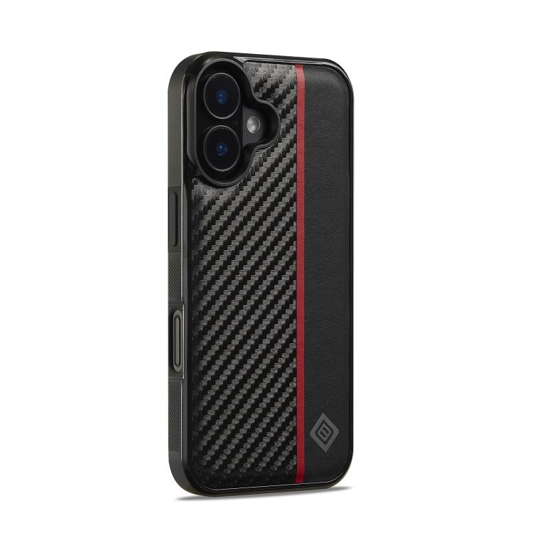 For iPhone 17 LC.IMEEKE 3 in 1 Carbon Fiber Texture Shockproof Phone Case(Black) - iPhone 17 Cases by LC.IMEEKE | Online Shopping UK | buy2fix