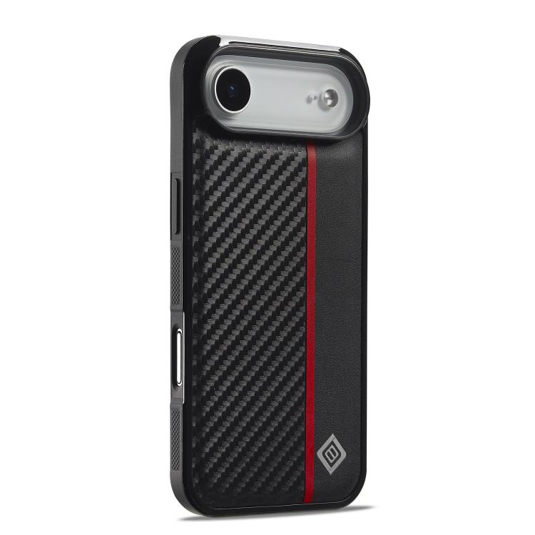 For iPhone 17 Air LC.IMEEKE 3 in 1 Carbon Fiber Texture Shockproof Phone Case(Black) - iPhone 17 Air Cases by LC.IMEEKE | Online Shopping UK | buy2fix