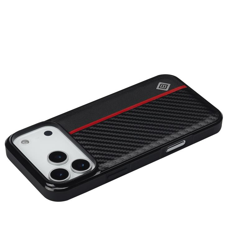 For iPhone 17 Pro LC.IMEEKE 3 in 1 Carbon Fiber Texture Shockproof Phone Case(Black) - iPhone 17 Pro Cases by LC.IMEEKE | Online Shopping UK | buy2fix