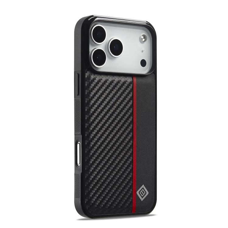 For iPhone 17 Pro Max LC.IMEEKE 3 in 1 Carbon Fiber Texture Shockproof Phone Case(Black) - iPhone 17 Pro Max Cases by LC.IMEEKE | Online Shopping UK | buy2fix