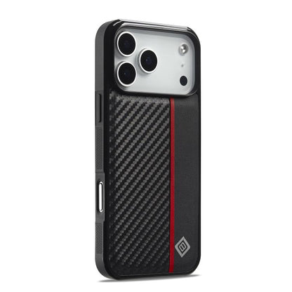 For iPhone 17 Pro Max LC.IMEEKE 3 in 1 Carbon Fiber Texture Shockproof Phone Case(Black) - iPhone 17 Pro Max Cases by LC.IMEEKE | Online Shopping UK | buy2fix