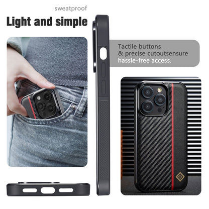 For iPhone 11 LC.IMEEKE 3 in 1 Carbon Fiber Texture Shockproof Phone Case(Black) - iPhone 11 Cases by LC.IMEEKE | Online Shopping UK | buy2fix