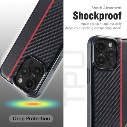 For iPhone 17 Air LC.IMEEKE 3 in 1 Carbon Fiber Texture Shockproof Phone Case(Black) - iPhone 17 Air Cases by LC.IMEEKE | Online Shopping UK | buy2fix