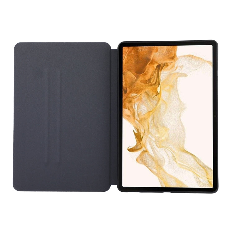 For Samsung Galaxy Tab S9 TPU Flip Tablet Protective Leather Case(Black) - Galaxy Tab S9 Cases by buy2fix | Online Shopping UK | buy2fix