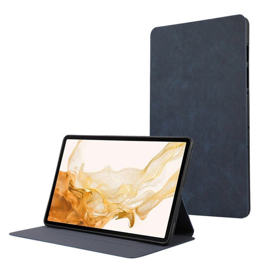For Samsung Galaxy Tab S10 FE / S9 FE / S9 TPU Flip Tablet Protective Leather Case(Dark Blue)
