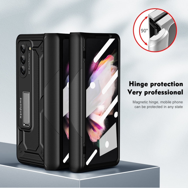 For Samsung Galaxy Z Fold5 integrated Shockproof Phone Case with Hinge(Black) - Galaxy Z Fold5 Cases by buy2fix | Online Shopping UK | buy2fix