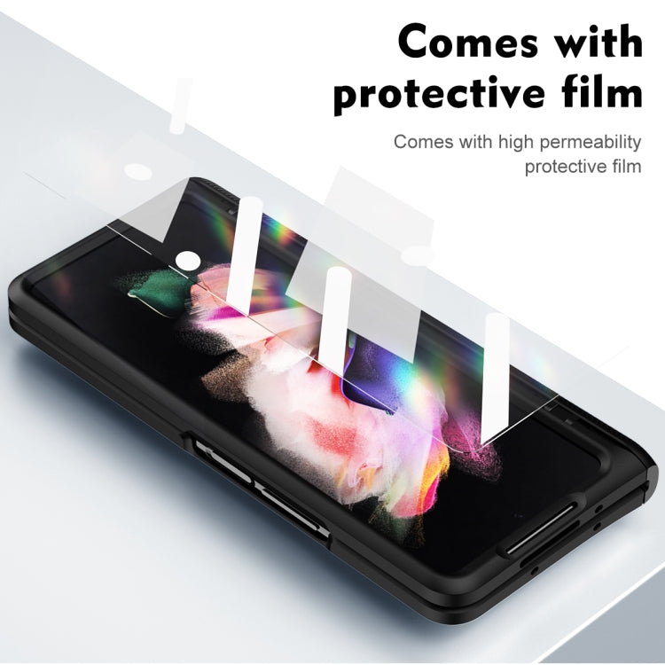 For Samsung Galaxy Z Fold5 integrated Shockproof Phone Case with Hinge(Black) - Galaxy Z Fold5 Cases by buy2fix | Online Shopping UK | buy2fix