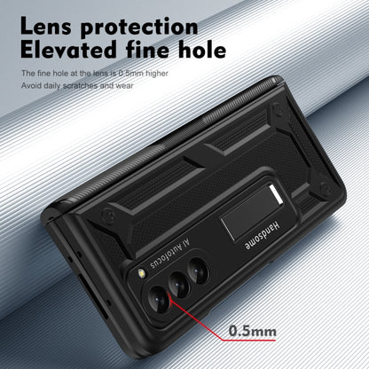 For Samsung Galaxy Z Fold5 integrated Shockproof Phone Case with Hinge(Black) - Galaxy Z Fold5 Cases by buy2fix | Online Shopping UK | buy2fix