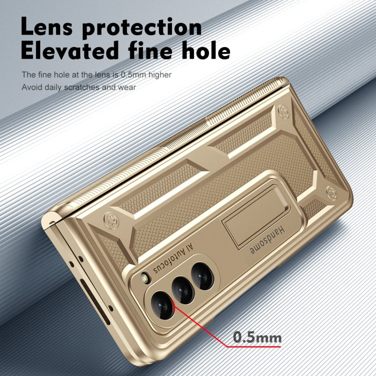 For Samsung Galaxy Z Fold5 integrated Shockproof Phone Case with Hinge(Gold) - Galaxy Z Fold5 Cases by buy2fix | Online Shopping UK | buy2fix