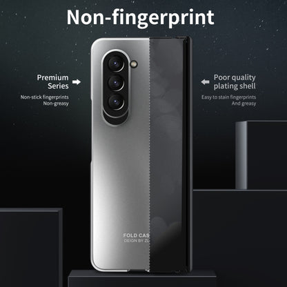 For Samsung Galaxy Z Fold5 Integrated Electroplating Folding All-inclusive Phone Case(Silver) - Galaxy Z Fold5 Cases by buy2fix | Online Shopping UK | buy2fix
