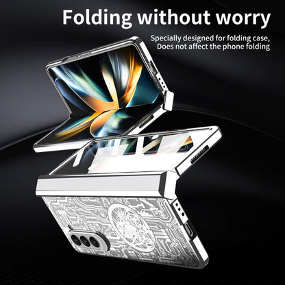 For Samsung Galaxy Z Fold5 Mechanical Legend Integrated Electroplating All-inclusive Phone Case(Silver) - Galaxy Z Fold5 Cases by buy2fix | Online Shopping UK | buy2fix
