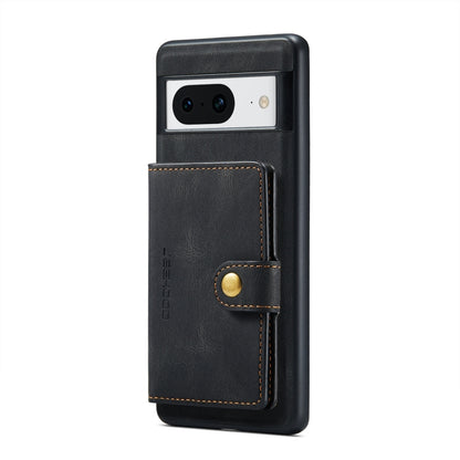 For Google Pixel 8 JEEHOOD Retro Magnetic Detachable Wallet Phone Case(Black) - Google Cases by JEEHOOD | Online Shopping UK | buy2fix
