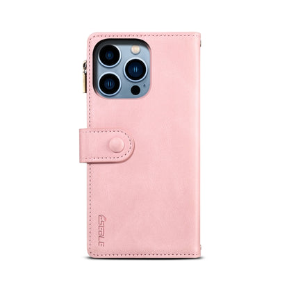 For iPhone 15 Pro ESEBLE Retro Frosted RFID Flip Leather Phone Case(Rose Gold) - iPhone 15 Pro Cases by ESEBLE | Online Shopping UK | buy2fix