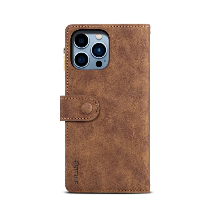 For iPhone 16 Pro ESEBLE Retro Frosted RFID Flip Leather Phone Case(Brown) - iPhone 16 Pro Cases by ESEBLE | Online Shopping UK | buy2fix