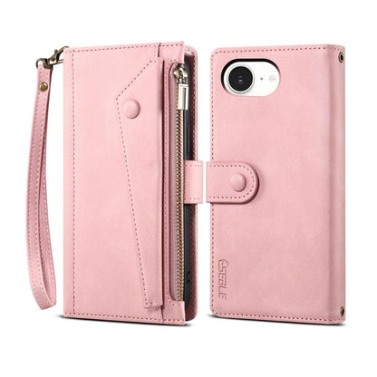 For iPhone 16e ESEBLE Retro Frosted RFID Flip Leather Phone Case(Rose Gold) - iPhone 16e Cases by ESEBLE | Online Shopping UK | buy2fix