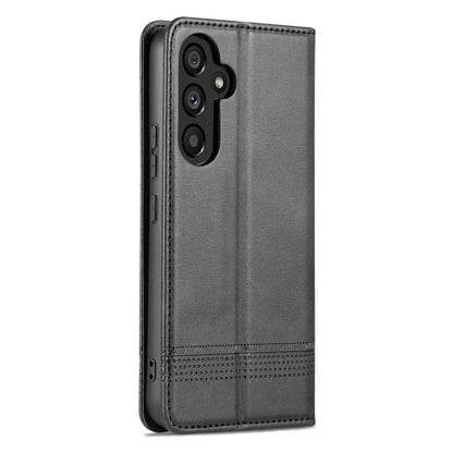 For Samsung Galaxy S23 FE 5G AZNS Magnetic Calf Texture Flip Leather Phone Case(Black) - Galaxy S23 FE 5G Cases by AZNS | Online Shopping UK | buy2fix