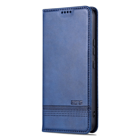 For Samsung Galaxy S23 FE 5G AZNS Magnetic Calf Texture Flip Leather Phone Case(Dark Blue) by AZNS