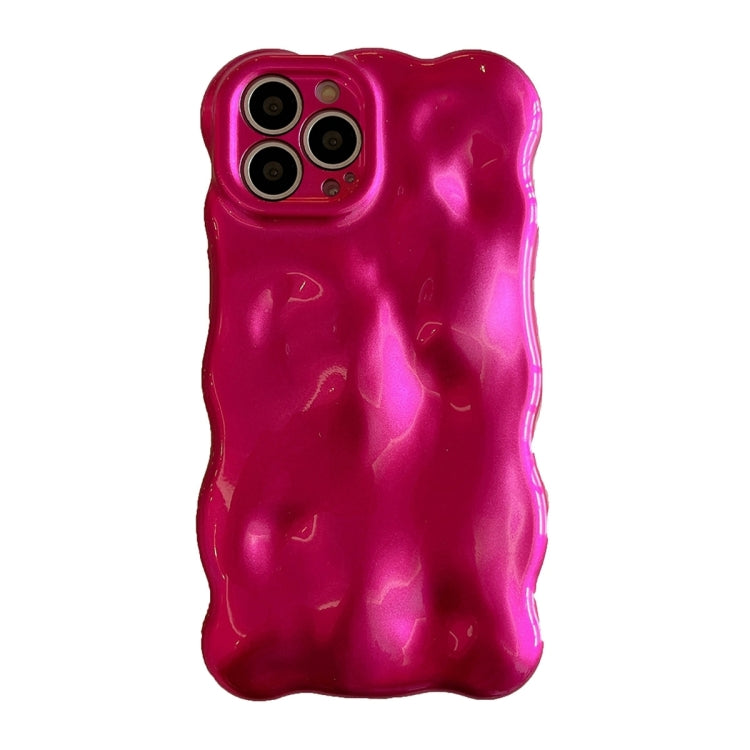 For iPhone 16 Pro Max Wave Bubbles TPU Phone Case(Red) - iPhone 16 Pro Max Cases by buy2fix | Online Shopping UK | buy2fix