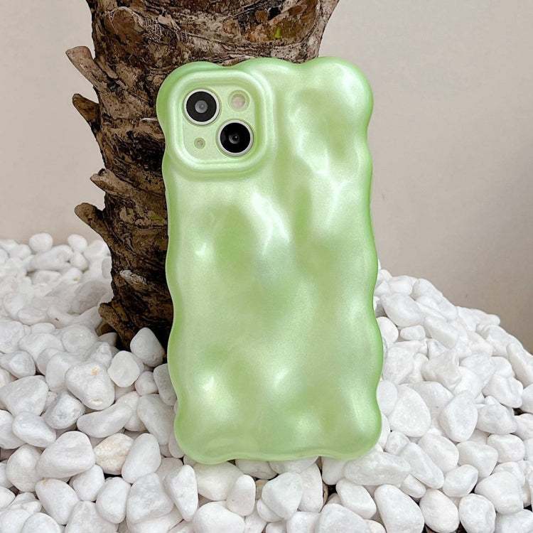 For iPhone 16 Wave Bubbles TPU Phone Case(Green) - iPhone 16 Cases by buy2fix | Online Shopping UK | buy2fix