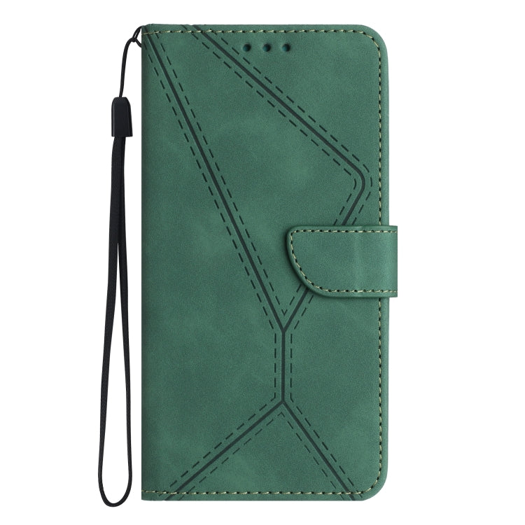 For Samsung Galaxy M34 5G Stitching Embossed Leather Phone Case(Green) - Galaxy Phone Cases by buy2fix | Online Shopping UK | buy2fix