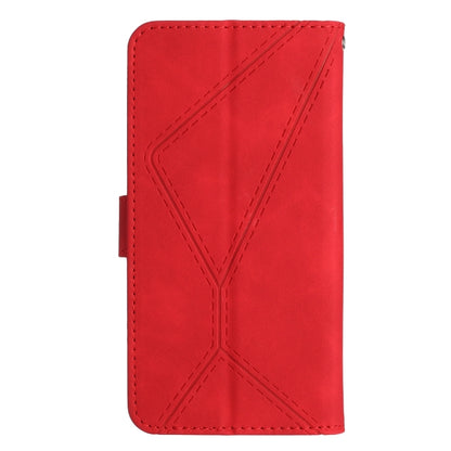 For Samsung Galaxy S24 Ultra 5G Stitching Embossed Leather Phone Case(Red) - Galaxy S24 Ultra 5G Cases by buy2fix | Online Shopping UK | buy2fix