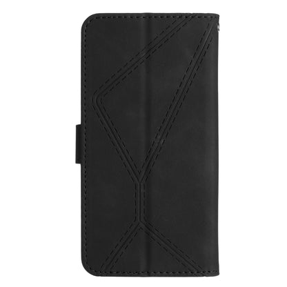 For Samsung Galaxy S24 Ultra 5G Stitching Embossed Leather Phone Case(Black) - Galaxy S24 Ultra 5G Cases by buy2fix | Online Shopping UK | buy2fix