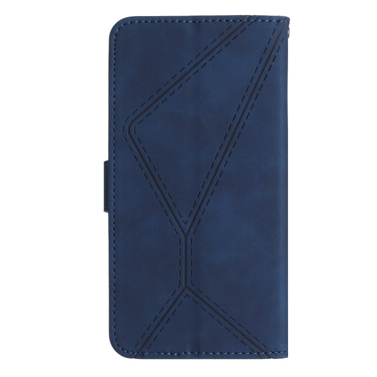 For Samsung Galaxy S24 5G Stitching Embossed Leather Phone Case(Blue) - Galaxy S24 5G Cases by buy2fix | Online Shopping UK | buy2fix