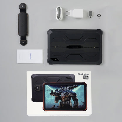 Blackview Active 8 Pro 4G Rugged Tablet, 10.36 inch 8GB+256GB Android 13 MT6789 Octa Core Support Dual SIM, Global Version with Google Play, EU Plug(Orange) by Blackview