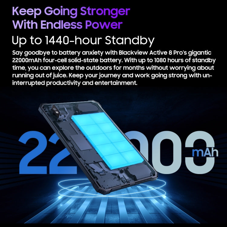 Blackview Active 8 Pro 4G Rugged Tablet, 10.36 inch 8GB+256GB Android 13 MT6789 Octa Core Support Dual SIM, Global Version with Google Play, EU Plug(Orange) by Blackview