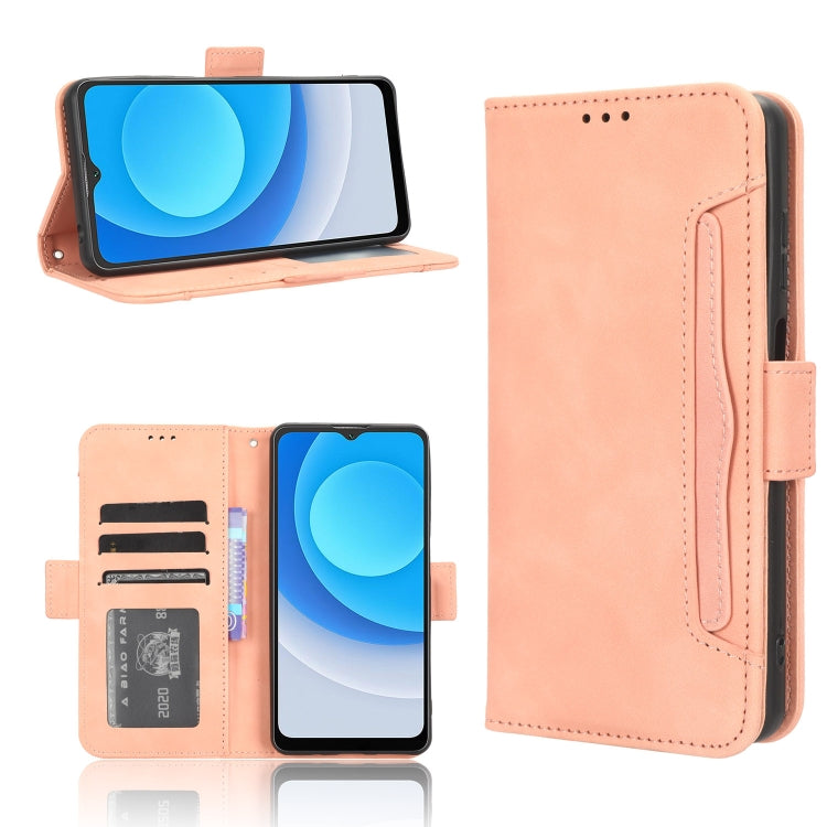 For Blackview A53 / A53 Pro Skin Feel Calf Texture Card Slots Leather Phone Case(Pink) - More Brand by buy2fix | Online Shopping UK | buy2fix