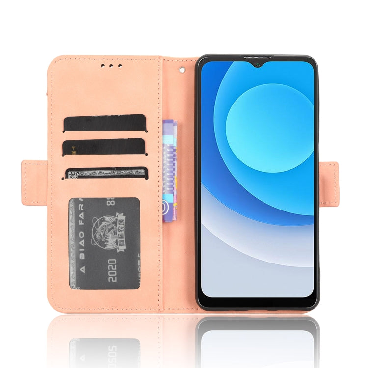 For Blackview A53 / A53 Pro Skin Feel Calf Texture Card Slots Leather Phone Case(Pink) - More Brand by buy2fix | Online Shopping UK | buy2fix