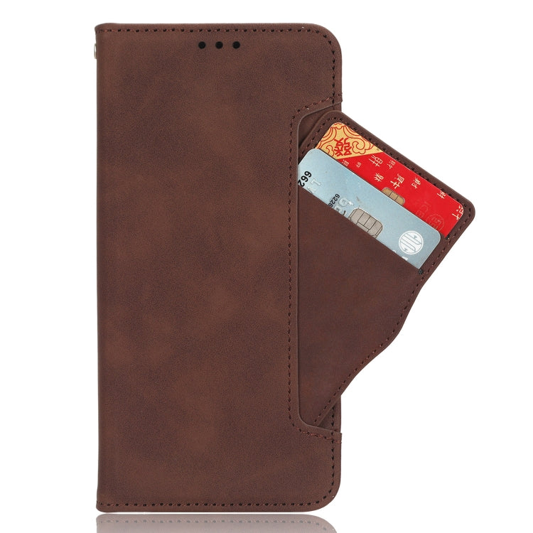 For Blackview A53 / A53 Pro Skin Feel Calf Texture Card Slots Leather Phone Case(Brown) - More Brand by buy2fix | Online Shopping UK | buy2fix