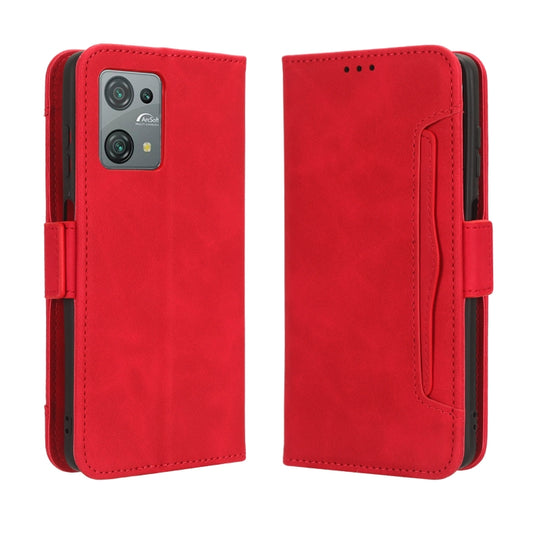 For Blackview Oscal C30 / C30 Pro Skin Feel Calf Texture Card Slots Leather Phone Case(Red) by buy2fix