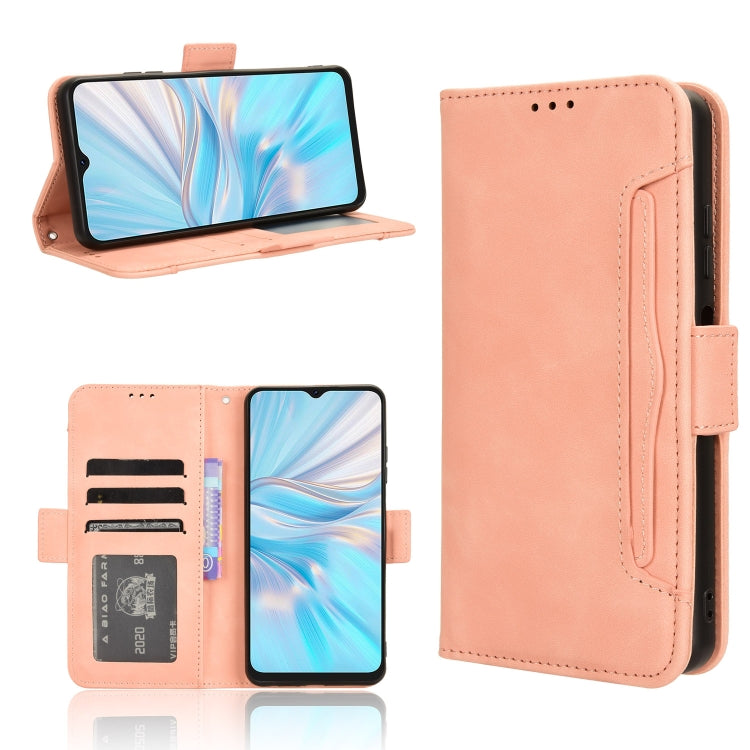 For Blackview Oscal C70 Skin Feel Calf Texture Card Slots Leather Phone Case(Pink) - More Brand by buy2fix | Online Shopping UK | buy2fix