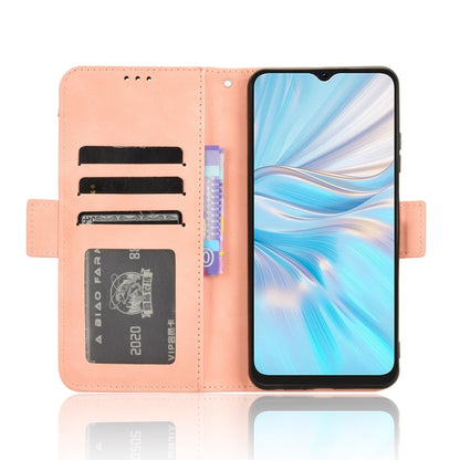 For Blackview Oscal C70 Skin Feel Calf Texture Card Slots Leather Phone Case(Pink) - More Brand by buy2fix | Online Shopping UK | buy2fix