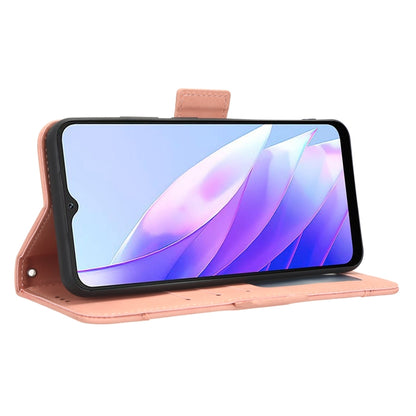 For Blackview A52 / A52 Pro Skin Feel Calf Texture Card Slots Leather Phone Case(Pink) by buy2fix