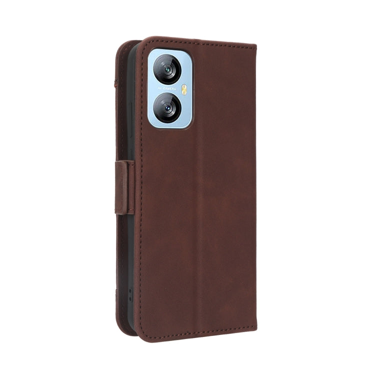 For Blackview A52 / A52 Pro Skin Feel Calf Texture Card Slots Leather Phone Case(Brown) - More Brand by buy2fix | Online Shopping UK | buy2fix